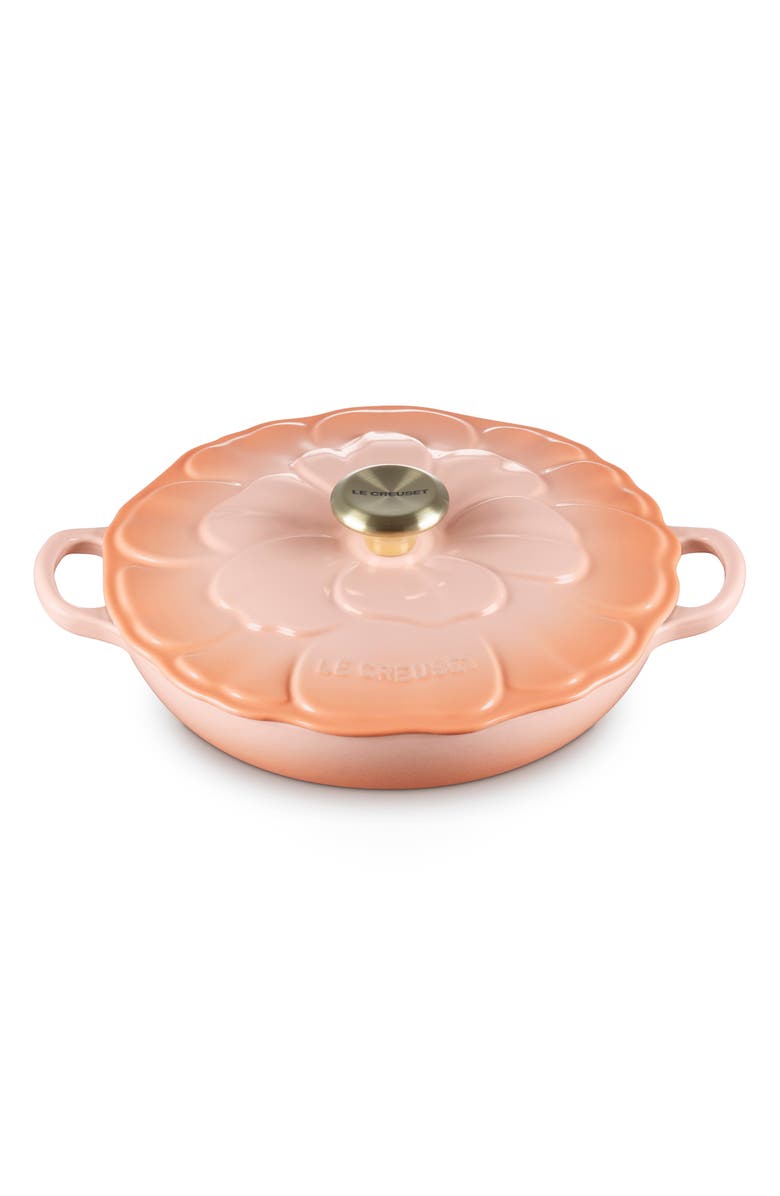 Le Creuset Petal Signature Braiser, Alternate, color, Peche
