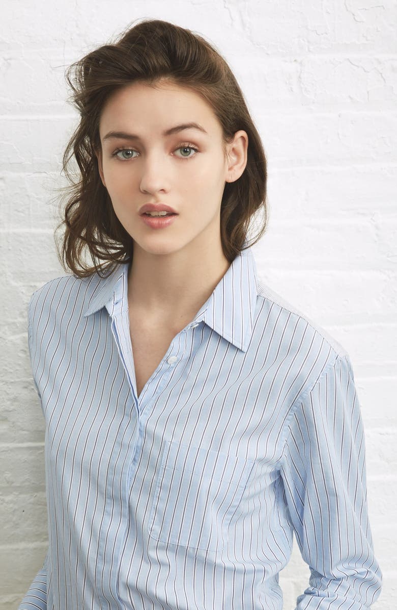 Equipment 'Morisson' Stripe Cotton Shirt, Alternate, color,