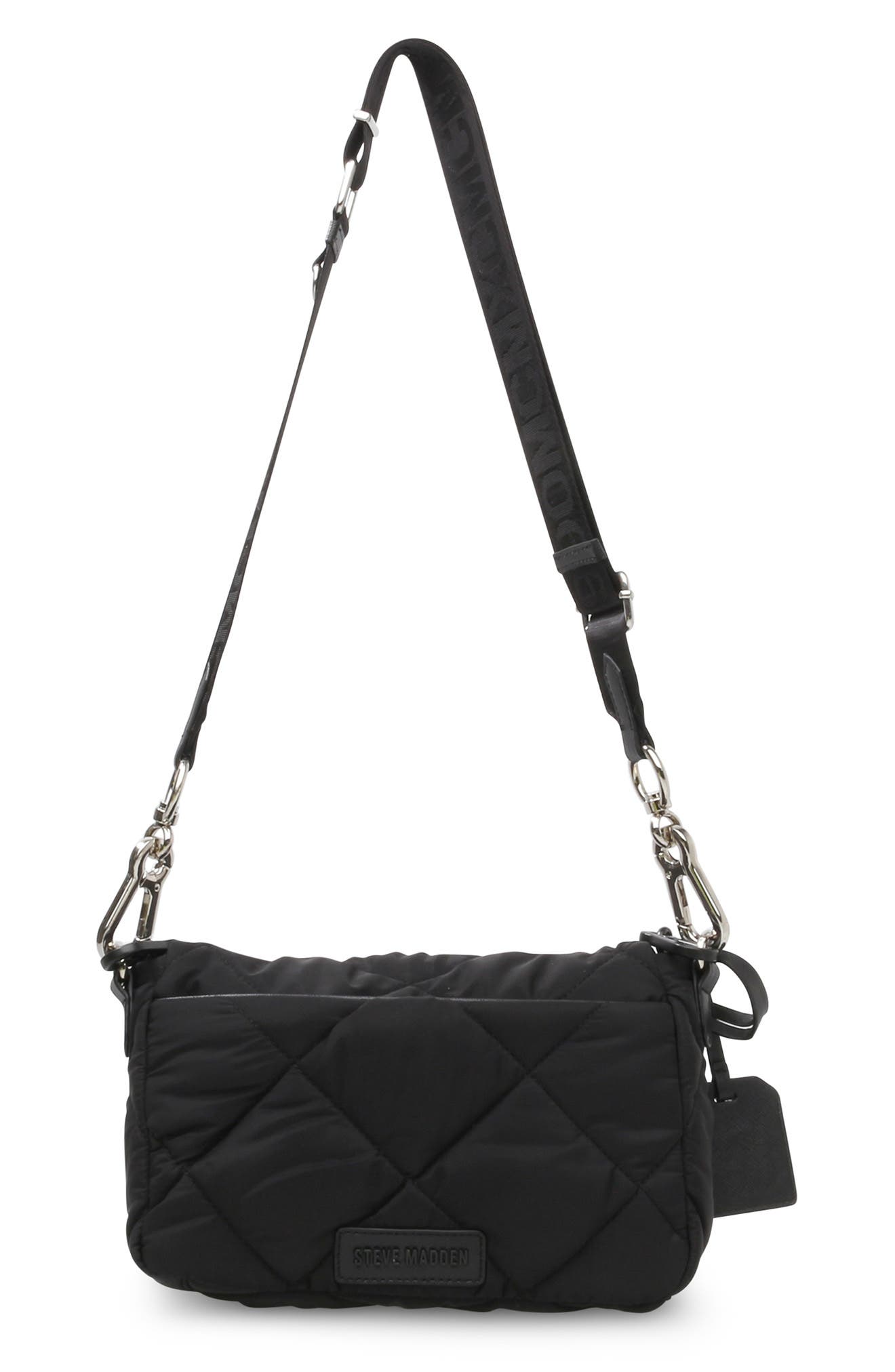 Steve Madden Celyn Quilted Nylon Crossbody Bag, Alternate, color, 