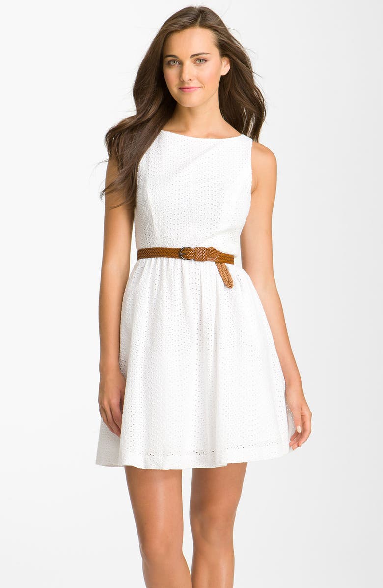 Jessica Simpson Eyelet Dress, Main, color,
