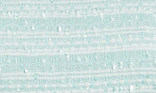 Eliza J Fringe Detail Sleeveless Tweed A-line Dress In Mint