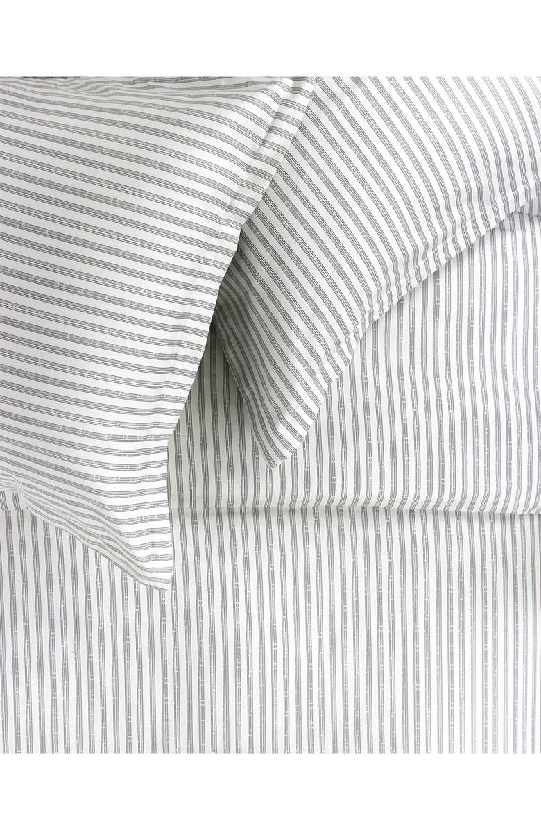 MELANGE HOME Stripe 400 Thread Count Cotton Duvet Set, Alternate, color, Grey
