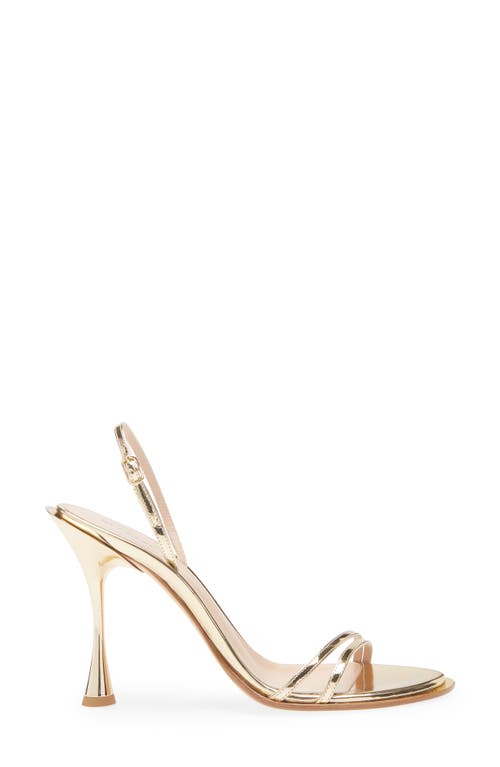 Betzábe Bianca Metallic Slingback Sandal In Animal Print