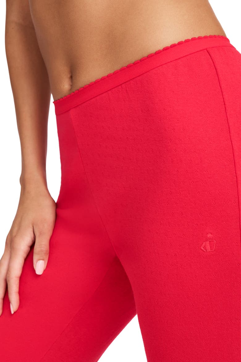 Women's Pointelle Cotton Stretch Sleep Pant, Alternate, color, Peaceful Poppy