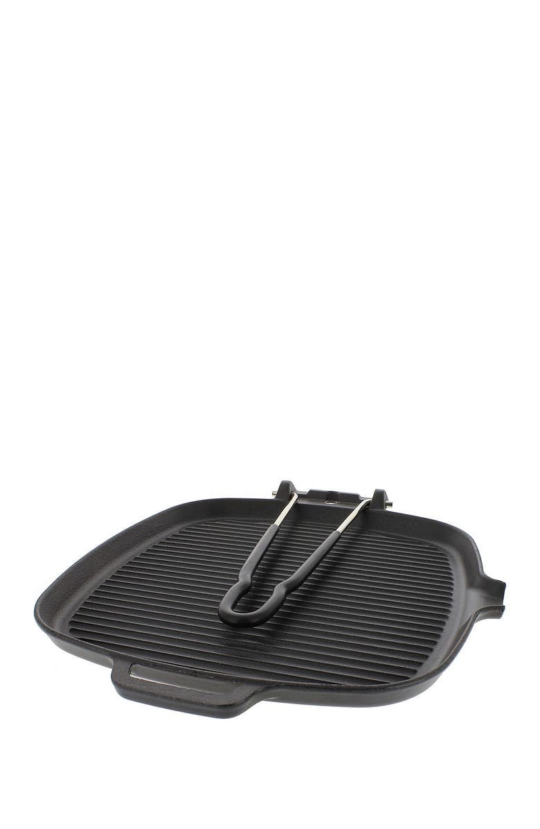 FRENCH HOME 9" Square French Cast Iron Grill, Alternate, color, Black