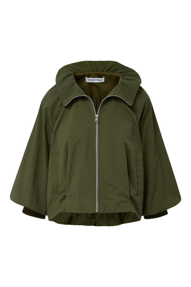 Circe Faille Bubble Jacket, Alternate, color, ARMY