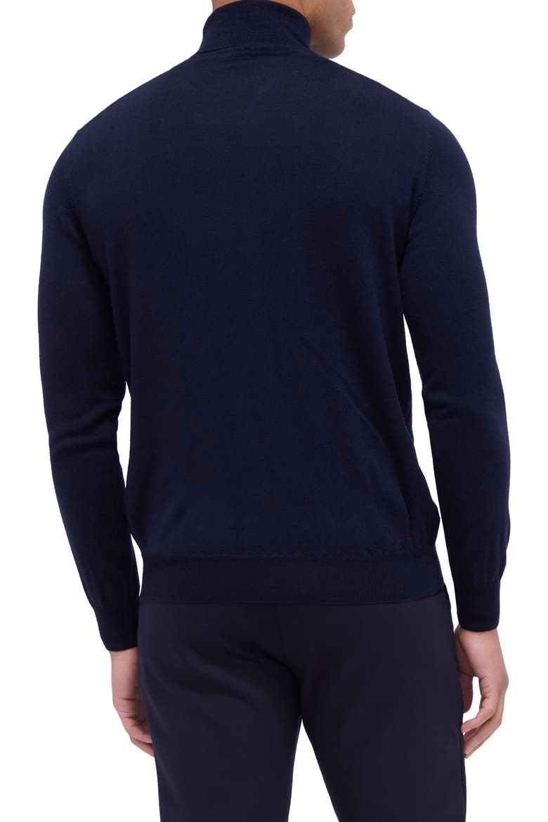 Sawyer Merino Wool Turtleneck Sweater, Alternate, color, NAVY