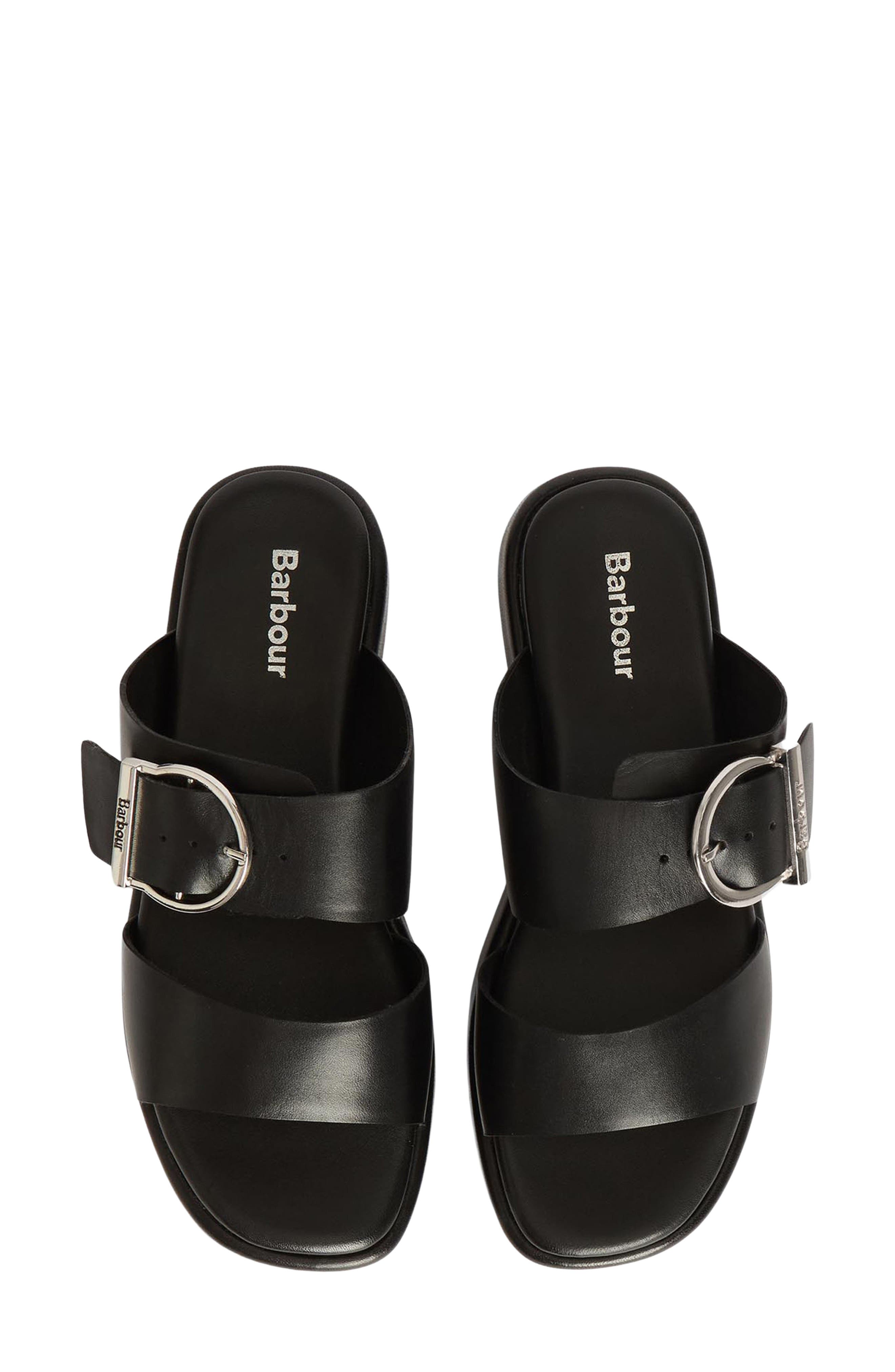 Barbour Adele Slide Sandal, Alternate, color, Black
