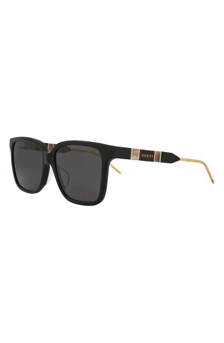 Gucci 56mm Square Sunglasses, Alternate, color, 