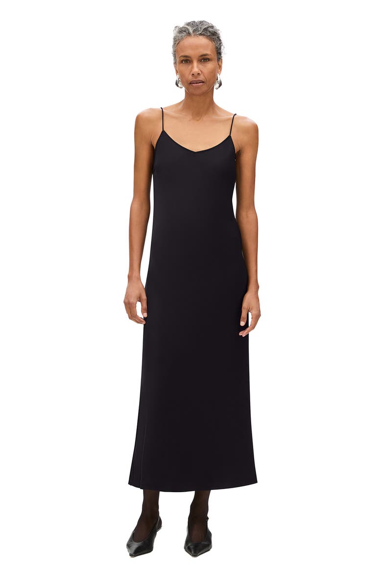 Satin Gown, Main, color, Black