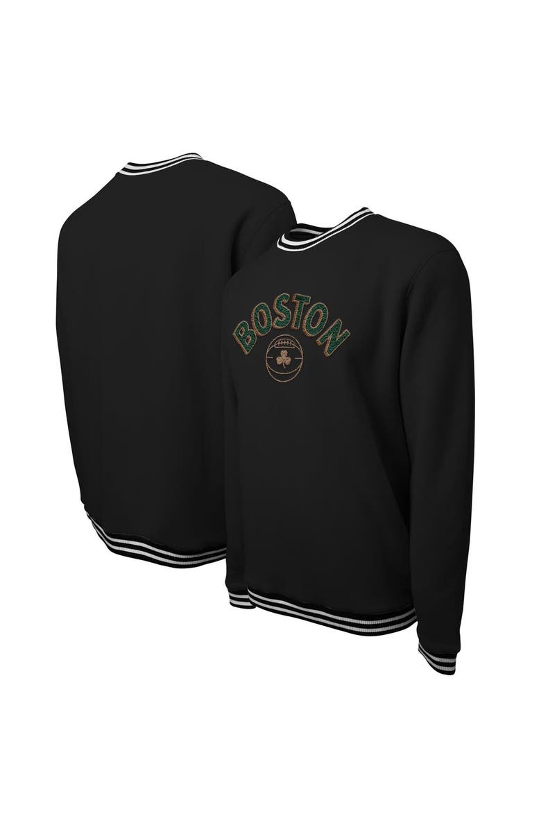 Stadium Essentials Unisex Stadium Essentials Black Boston Celtics 2023/24 City Edition Club Level Pullover Sweatshirt, Main, color,