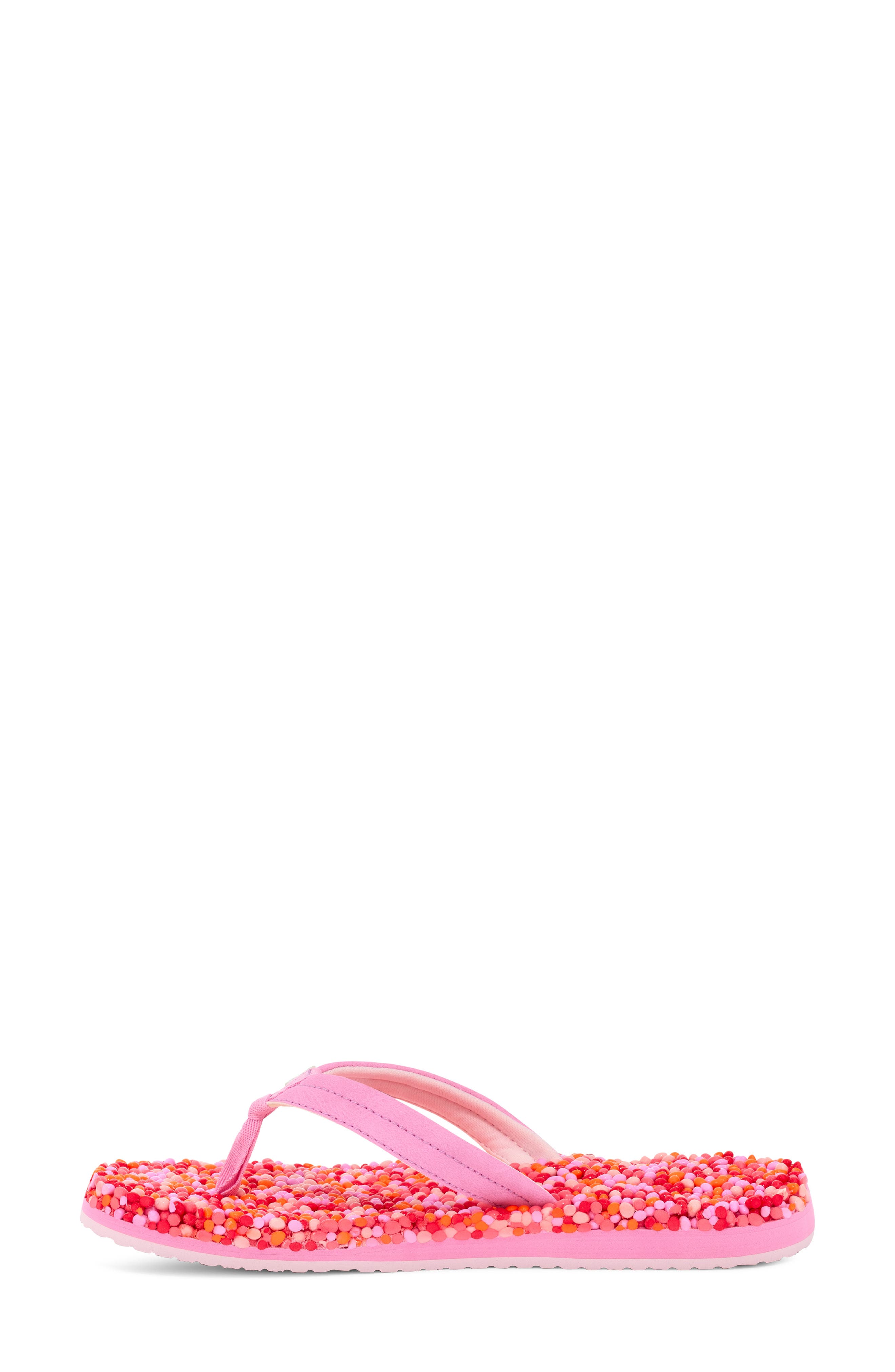 Bubblecush Flip Flop, Alternate, color, PINK MULTI