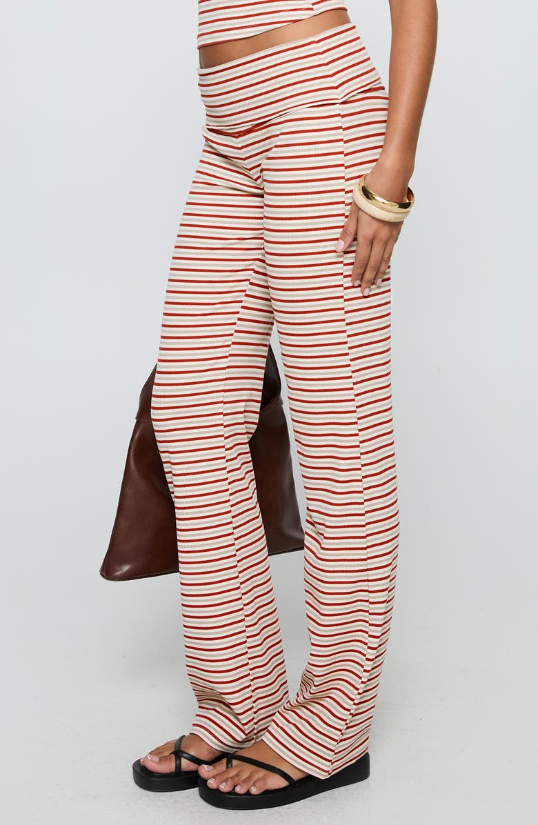 Princess Polly Ace of Spades Stripe Strapless Top & Pants Set, Alternate, color, Multi