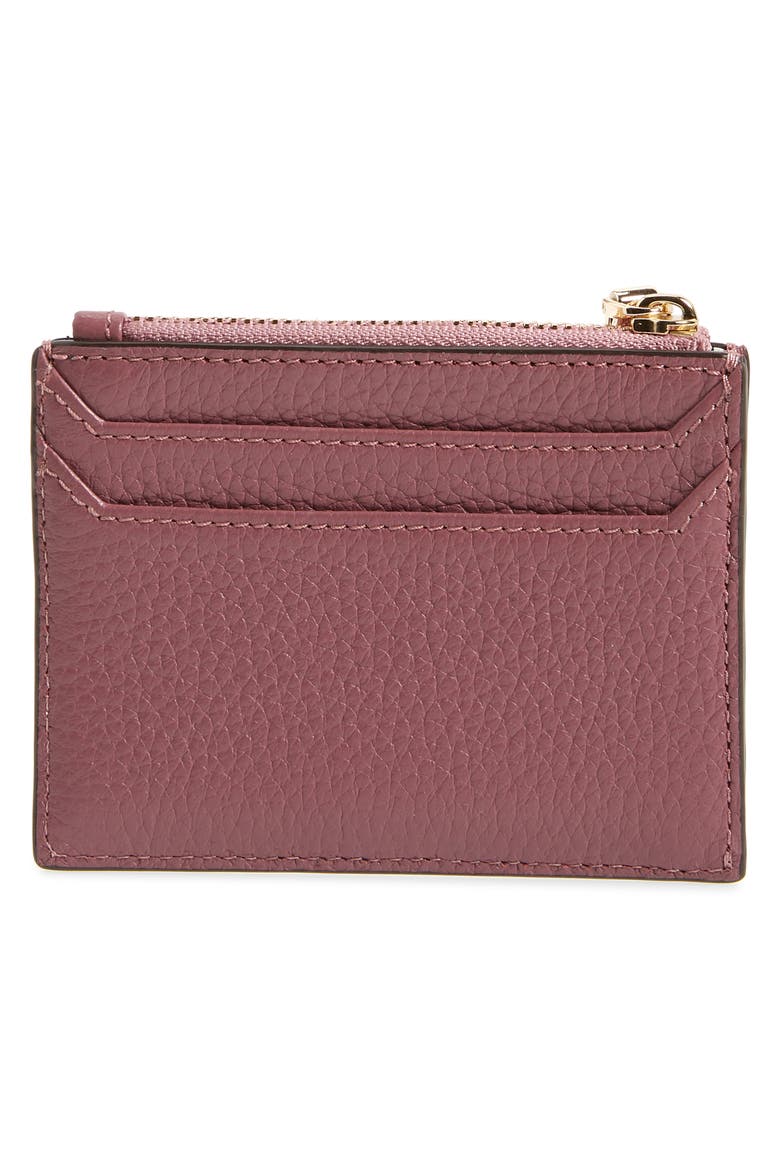 oakwood street – lalena leather card case, Alternate, color, PLUM BERRY