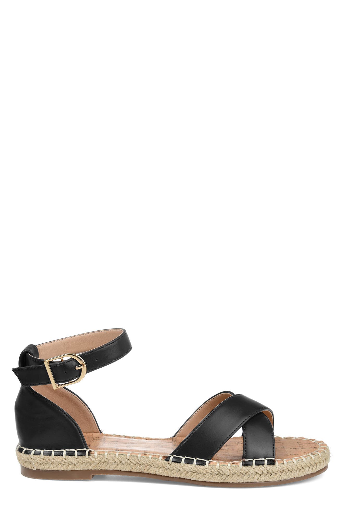 Journee Collection Lyddia Ankle Strap Espadrille Sandal - Wide Width, Alternate, color, 