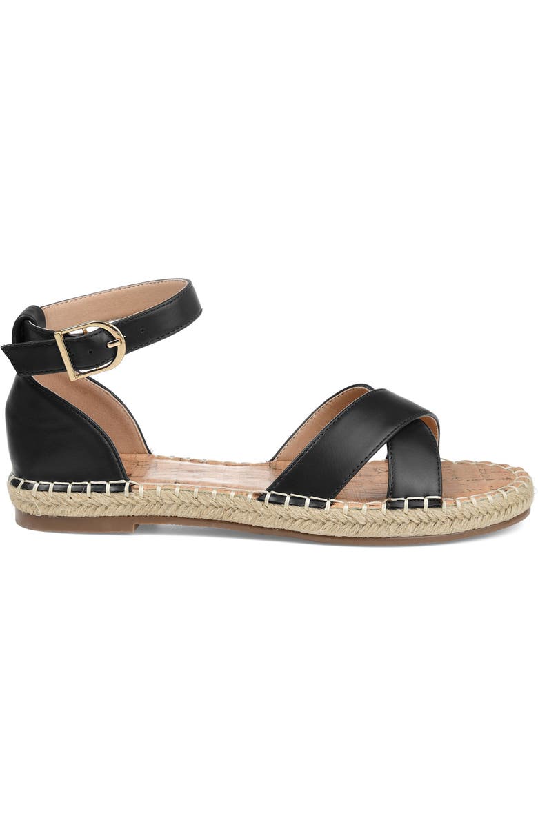 Journee Collection Lyddia Ankle Strap Espadrille Sandal - Wide Width, Alternate, color,