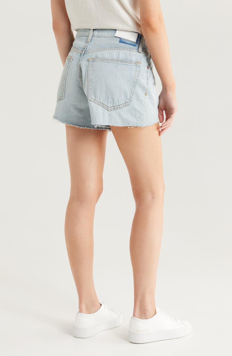 Re/Done The Easy Rider High Waist Cutoff Denim Shorts, Alternate, color, Cielito