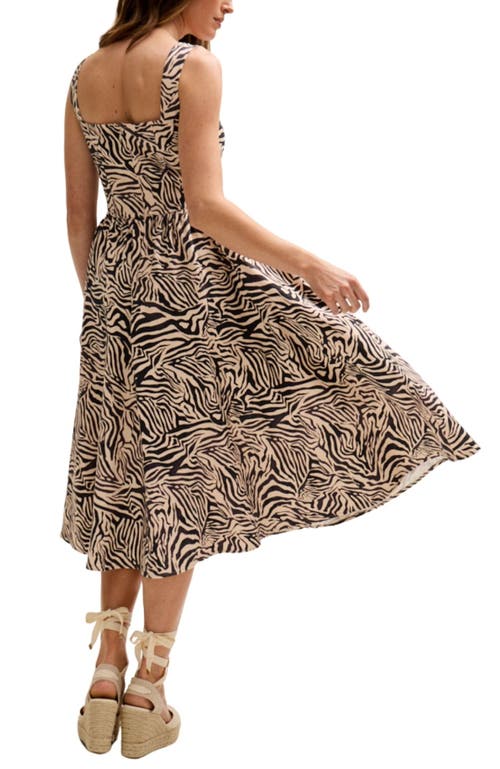 Lily And Lionel Hayley Corset Inspired Midi Dress In Gray