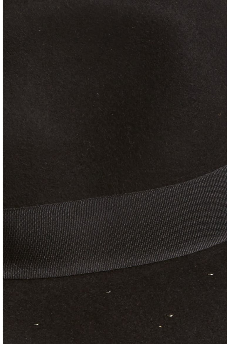 Studded Panama Hat, Alternate, color, CAVIAR