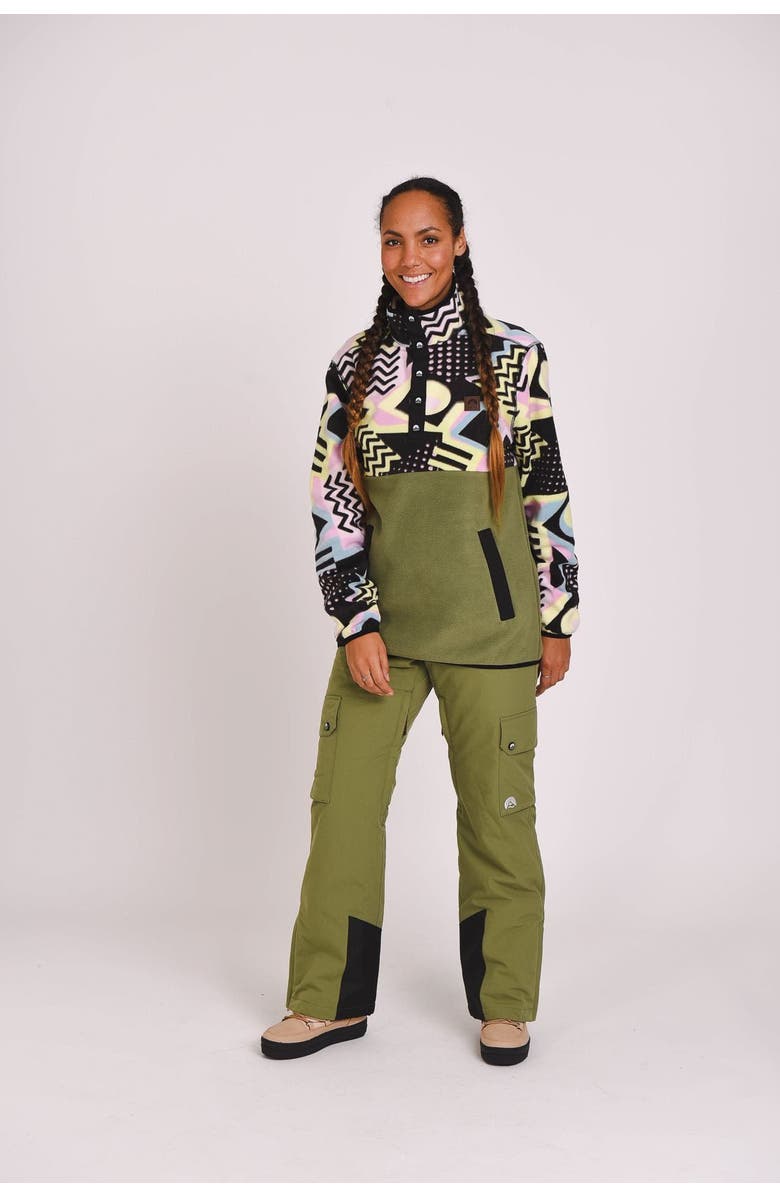 OOSC Saved By The Bell Fleece Khaki - Women's, Main, color, Khaki