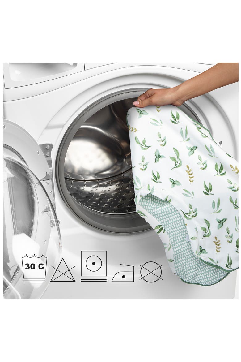 Original Organic Cotton Nursing Pillow, Alternate, color, GREEN LITTLE LEAVES