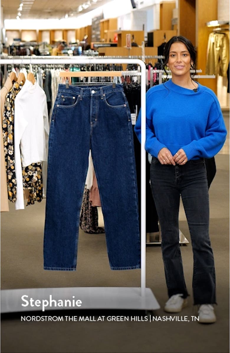 Carine High Waist Straight Leg Jeans, sales video thumbnail