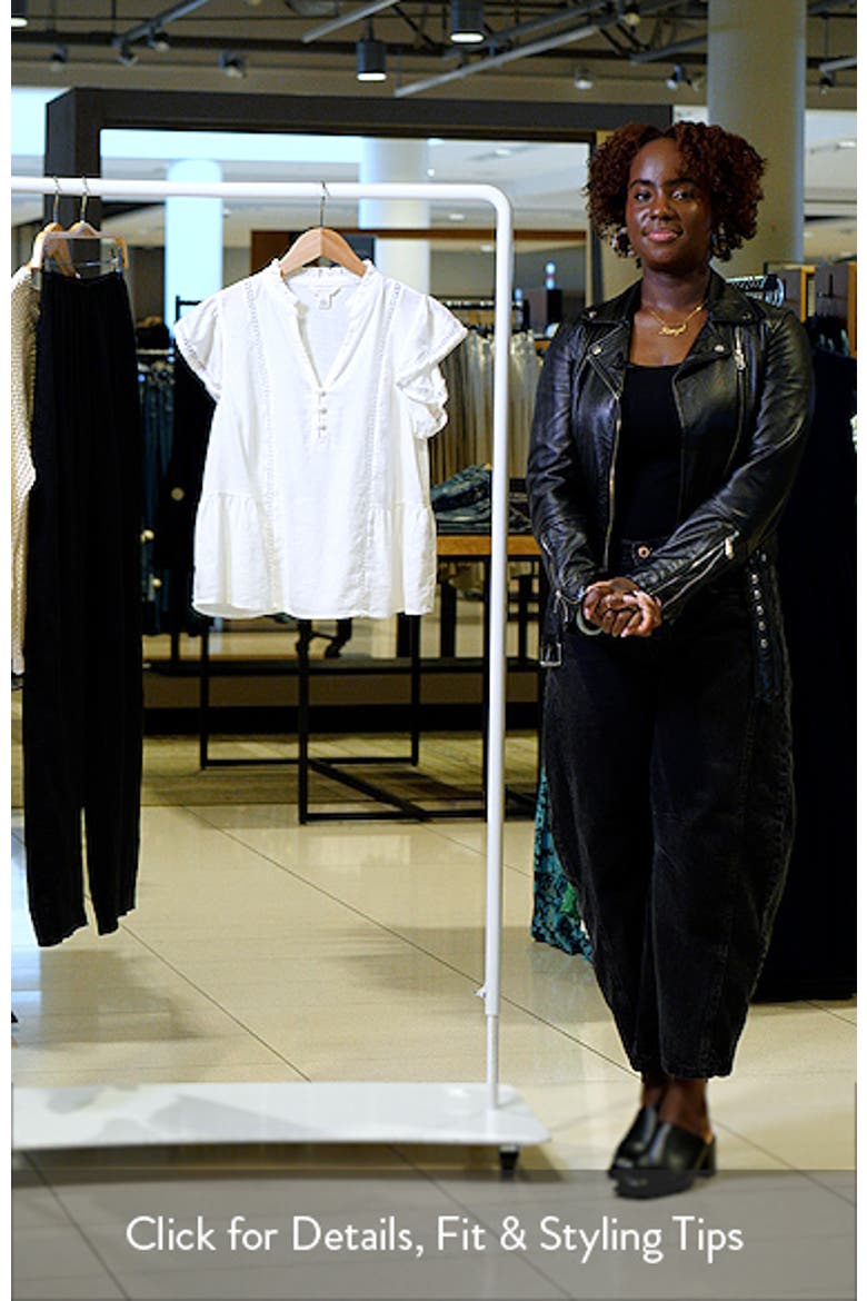Ruffle Sleeve Popover Top video