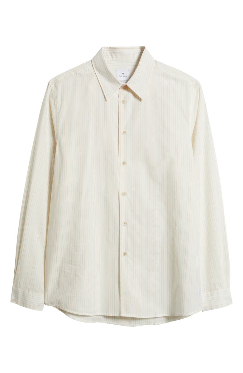 PS Paul Smith Stripe Regular Fit Cotton Button-Up Shirt, Alternate, color, Multi Coloured