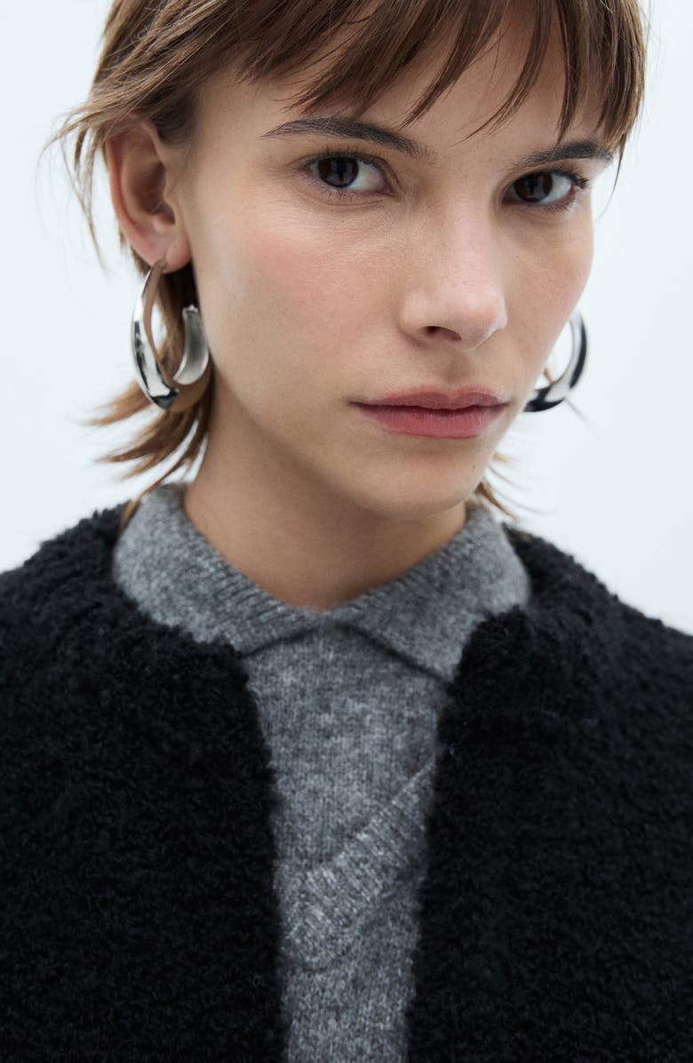 MANGO Bouclé Coat, Alternate, color, 