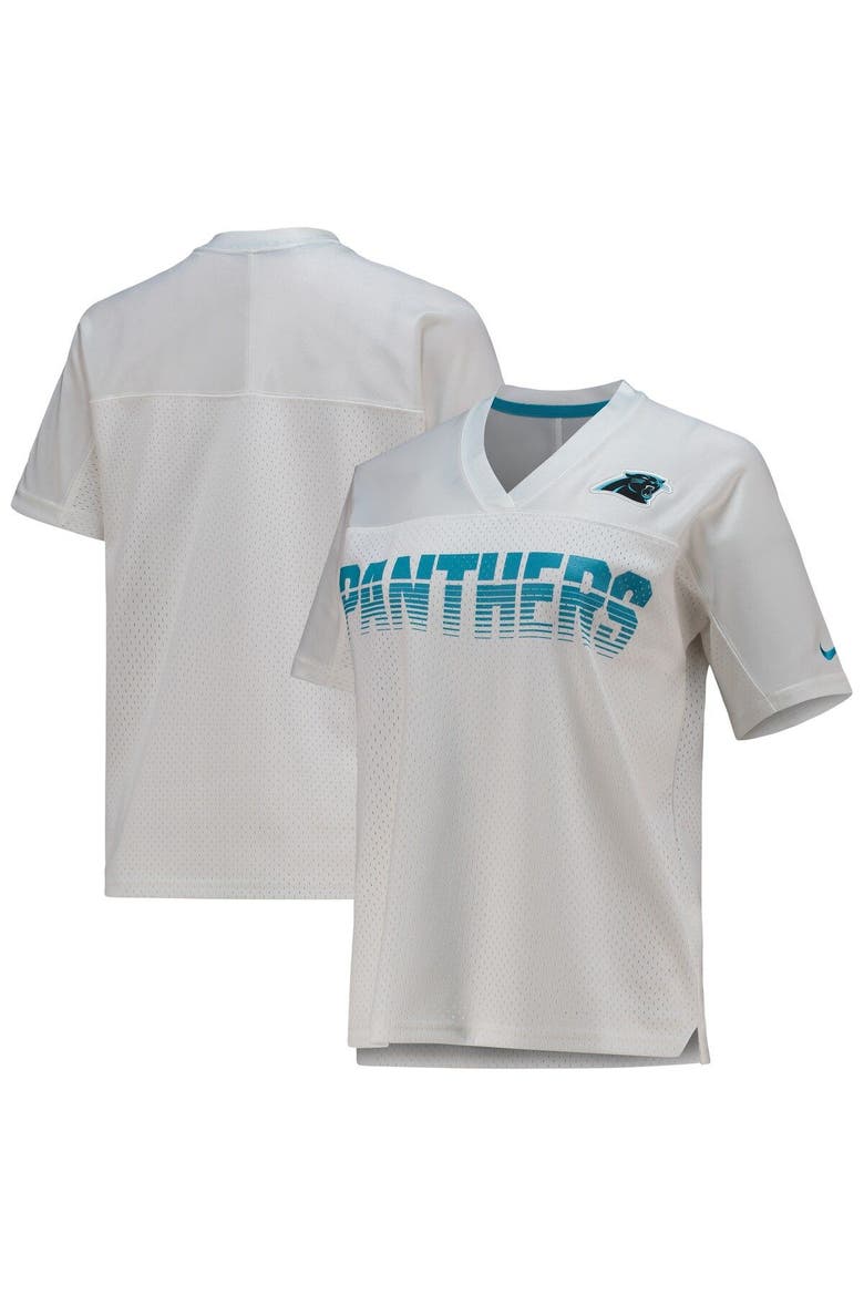 Women's Nike White Carolina Panthers Fan Replica Jersey, Main, color, White