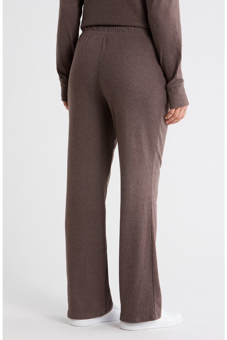 Riley Straight Leg Sweatpants, Alternate, color, HEATHER BLACK COFFEE