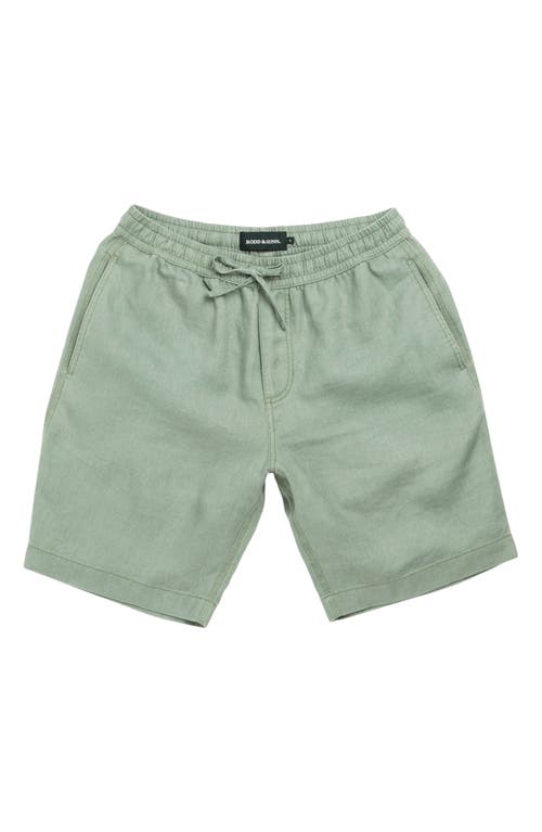 Rodd & Gunn Linen 9 Resort Shorts In Green