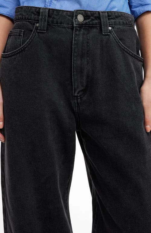 Shop Cotton On Low Super Baggy Jean In Graphite Black