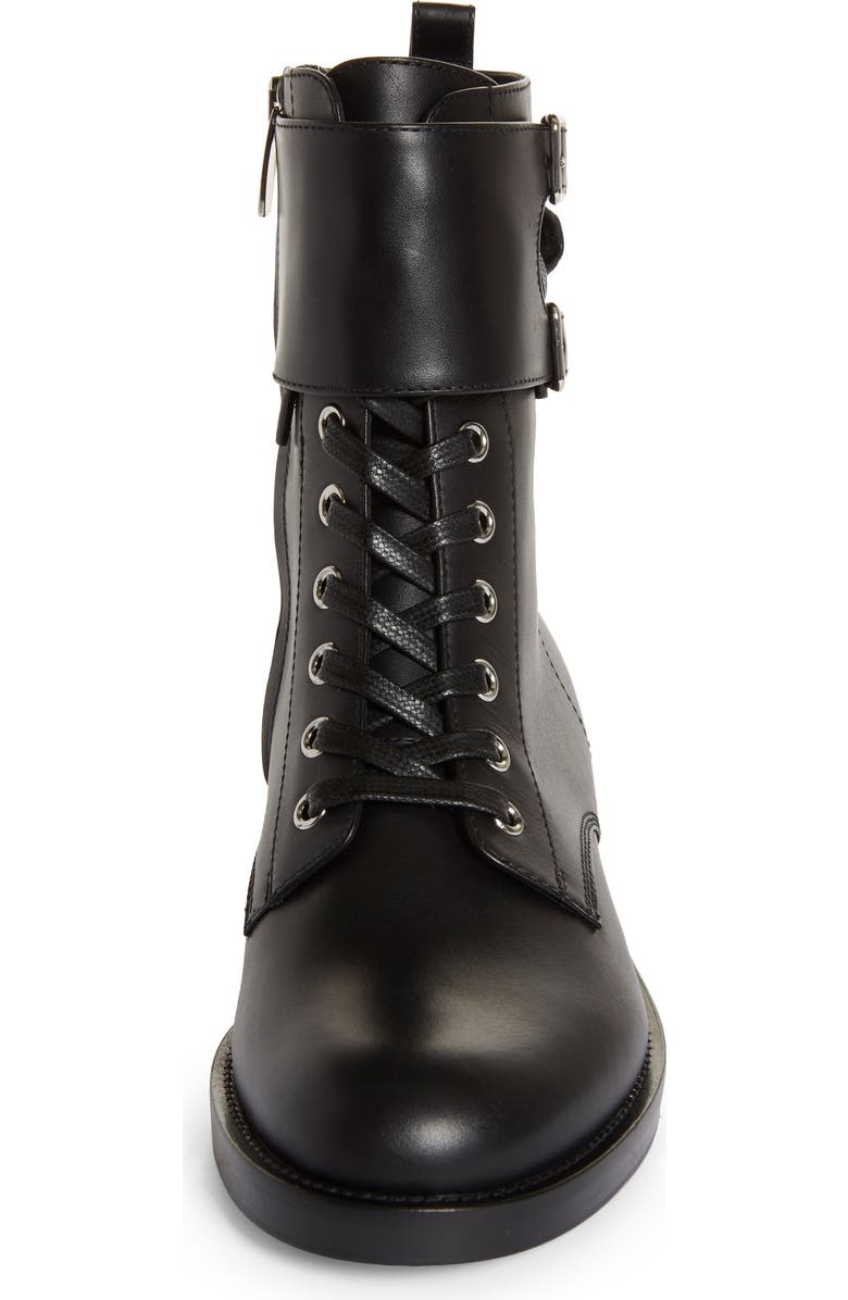 Gianvito Rossi Ankle Cuff Combat Boot, Alternate, color,