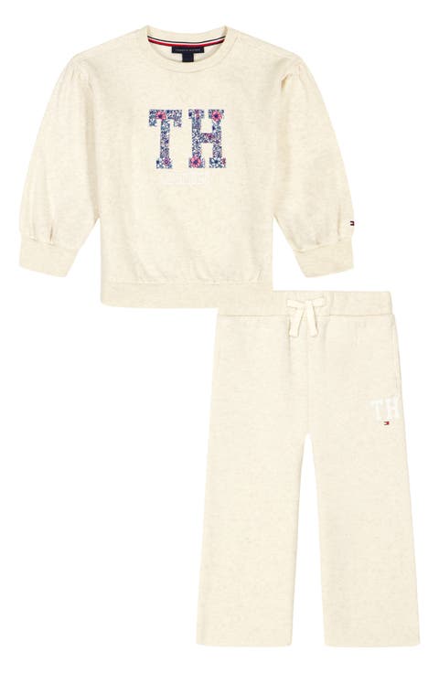 TH Fleece Graphic Pullover & Wide Leg Pants Set (Baby)