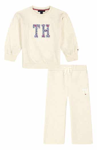 Tommy Hilfiger TH Fleece Graphic Pullover & Wide Leg Pants Set