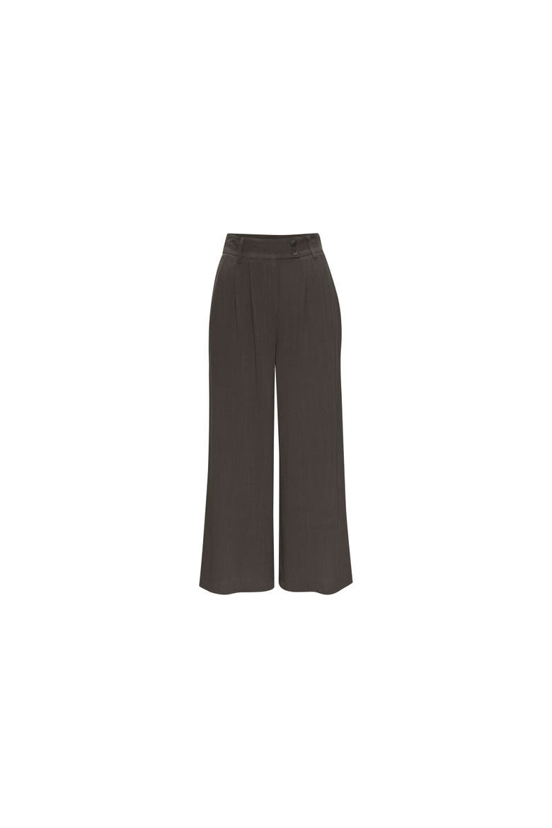 Wide Leg Linen Pants, Alternate, color, Olive
