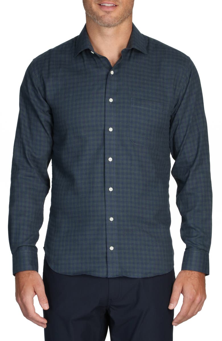 Alton Lane Howard Everyday Check Cotton Flannel Button-Up Shirt, Main, color,