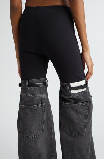 Coperni Hybrid Denim & Knit Pants | Nordstrom