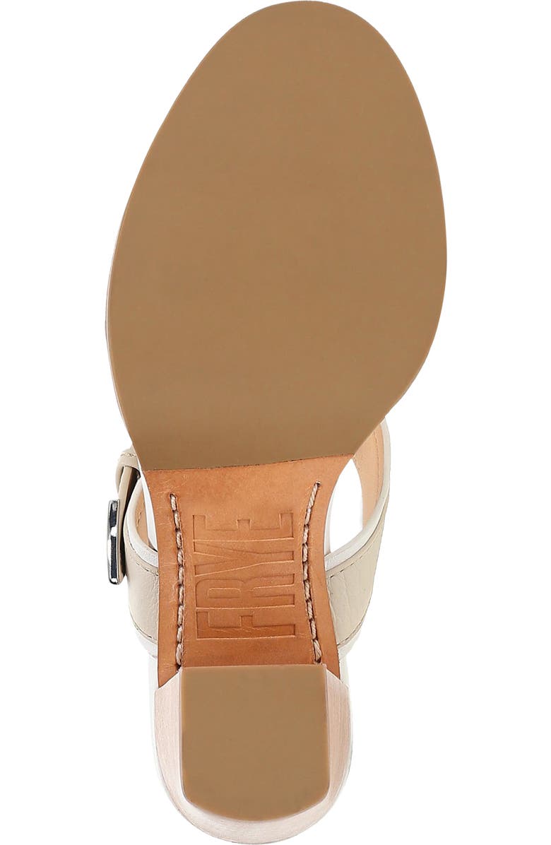 Frye Stella Buckle Sandal, Alternate, color, White/ Ivory