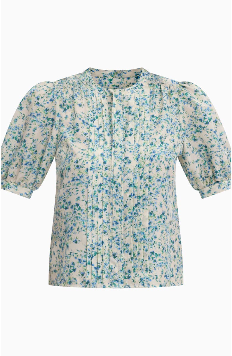 Rebecca Taylor Bellamy Silk Blouse, Alternate, color, Cream Multi
