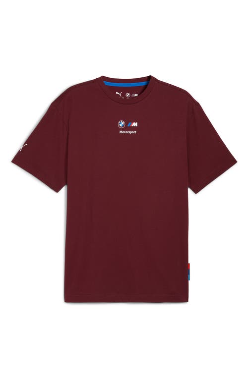 Puma Bmw M Motorsport Car Graphic T-shirt In Burgundy