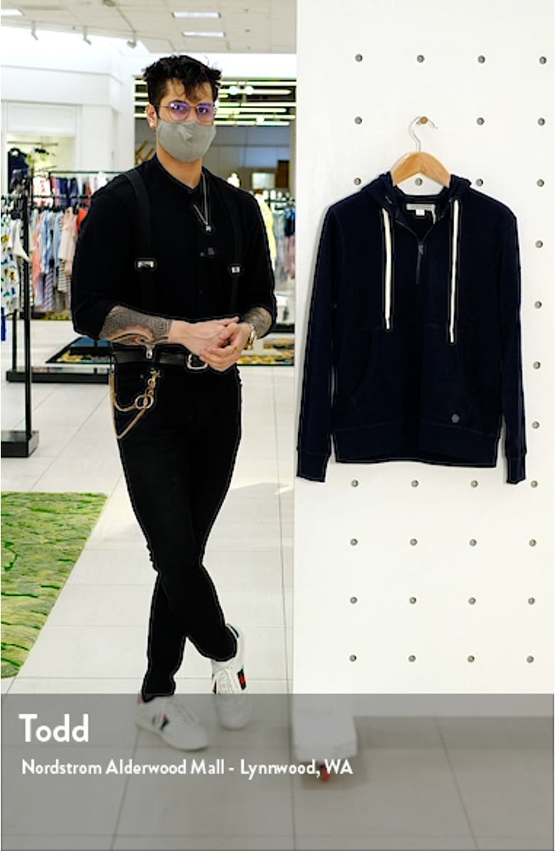 Hightide Men's Half-Zip Hoodie, sales video thumbnail