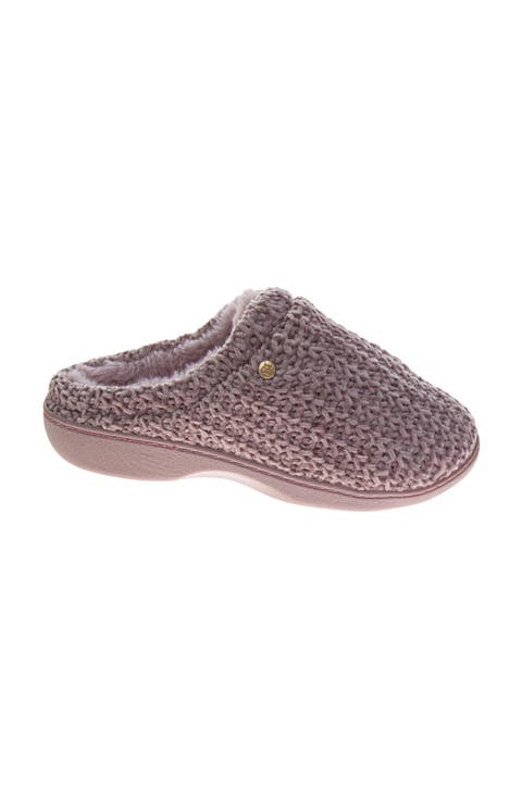 Badgley Mischka Womens Sparkling Ribbon Slippers