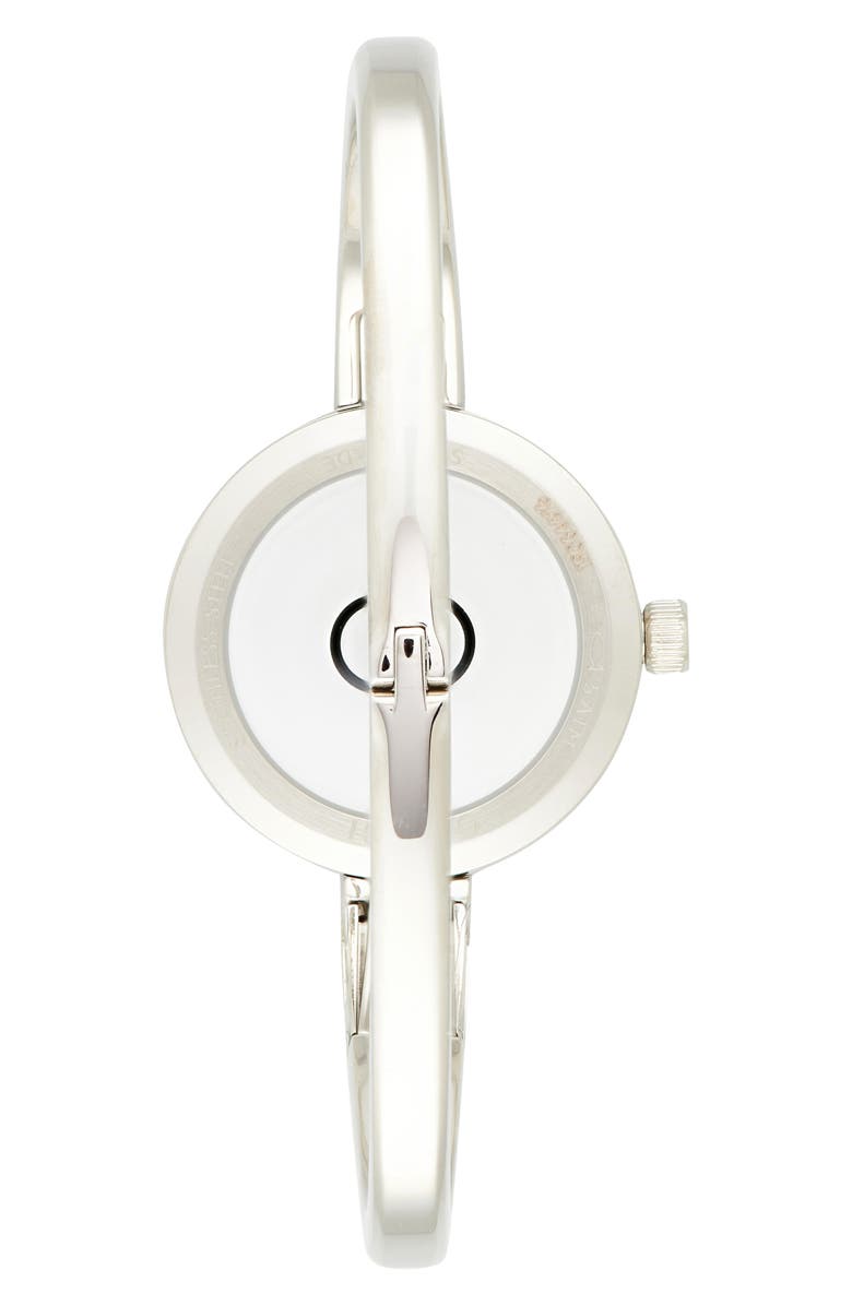 Gucci Model 2000 Bangle Bracelet Watch, 24mm, Alternate, color, Silver/ Pink