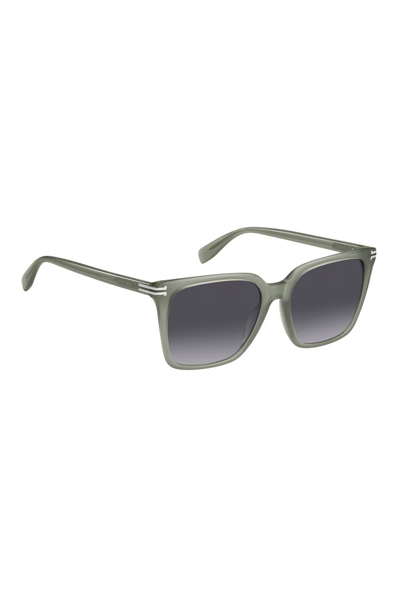 55mm Square Sunglasses, Alternate, color, SAGE/ GREY SHADED