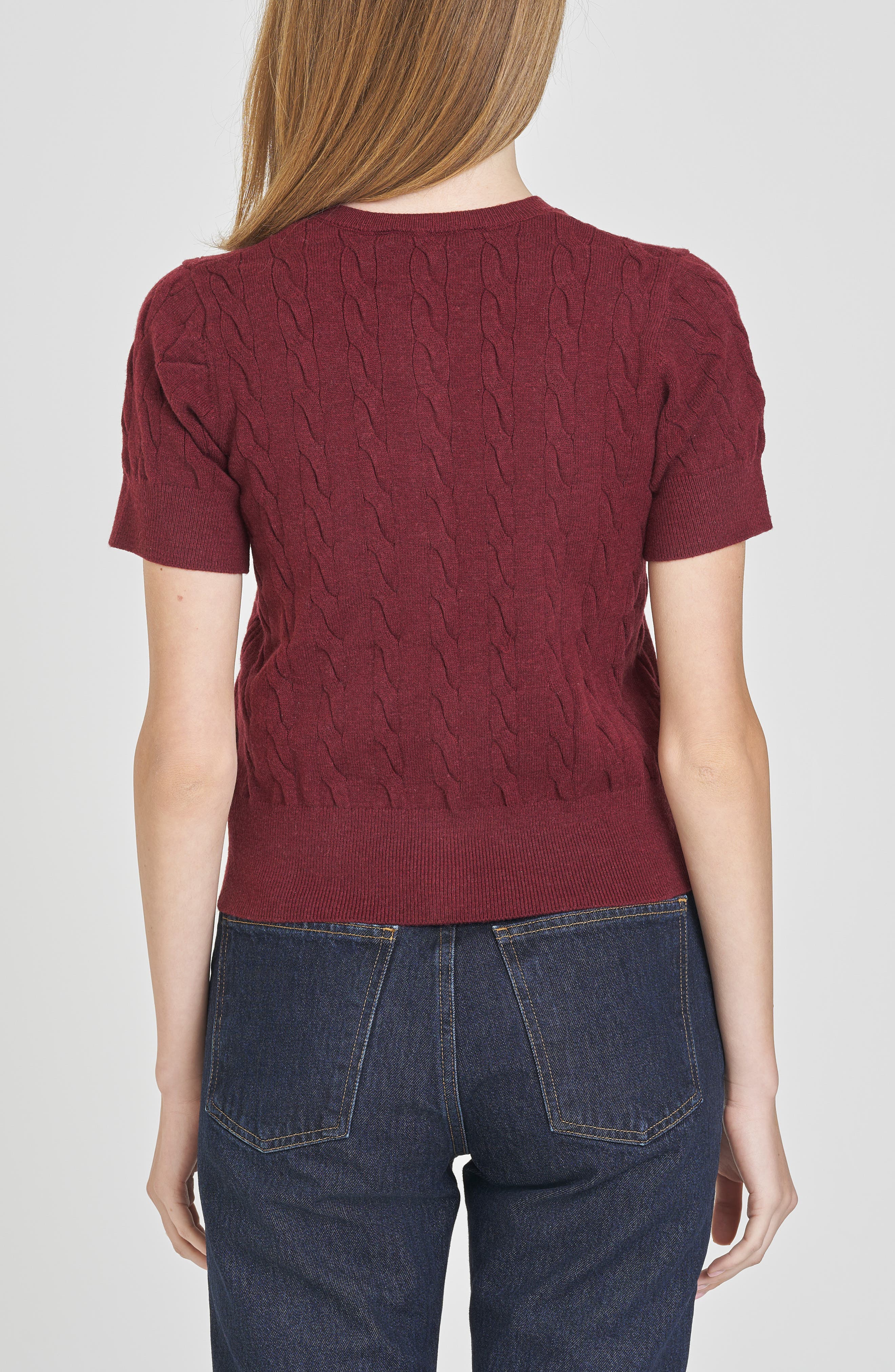 Mallie Short Sleeve Cable Cardigan - image 2