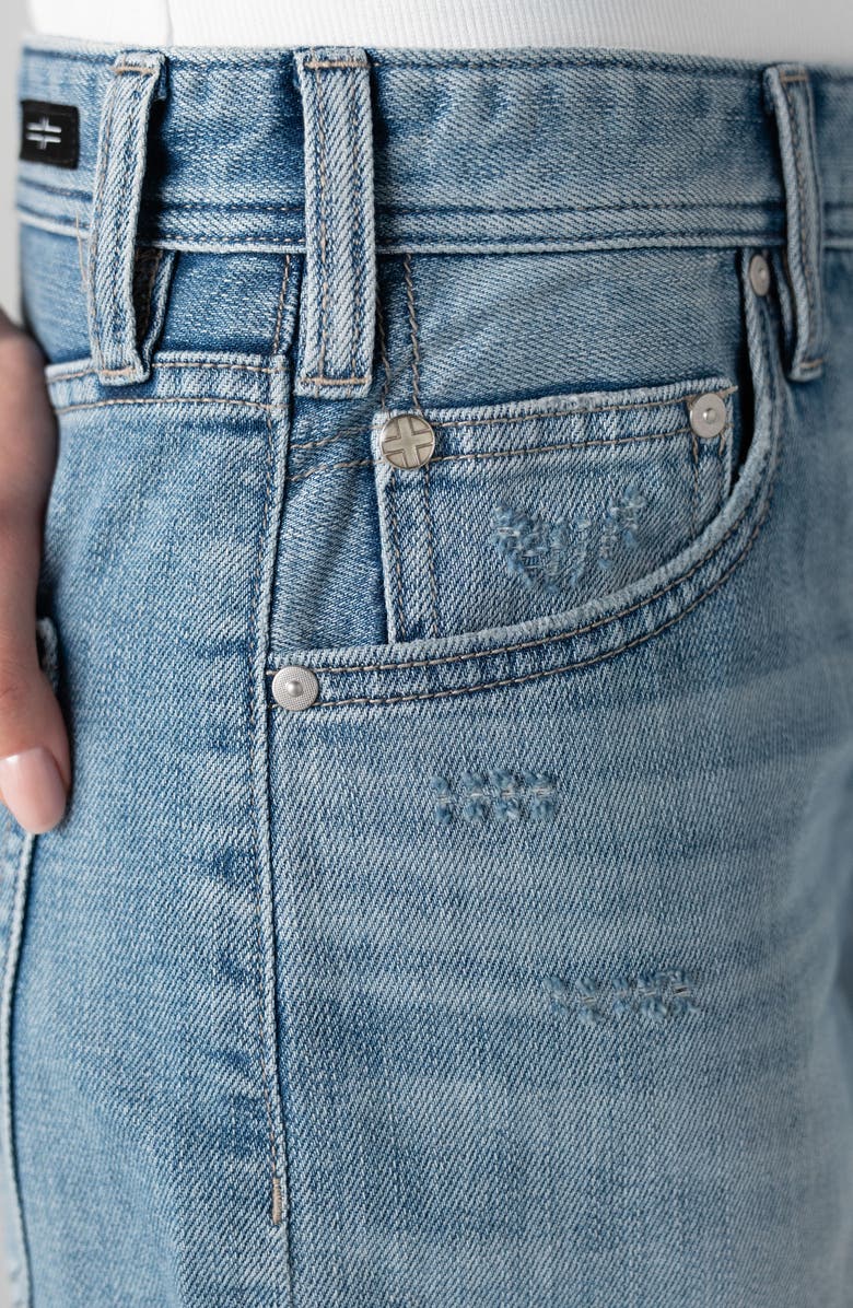 Liverpool Los Angeles Cuffed Relaxed Denim Shorts, Alternate, color, Denver