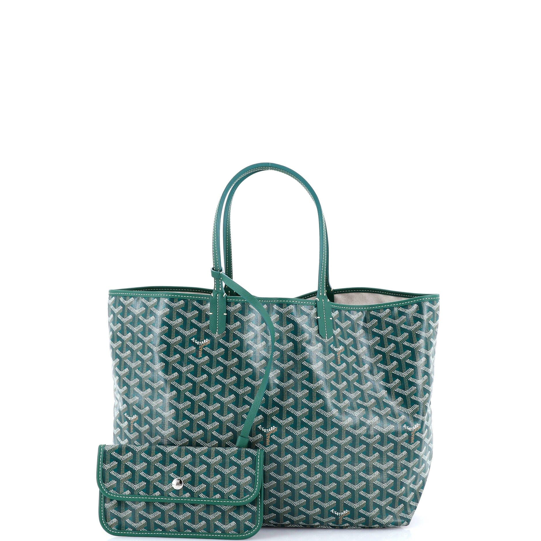 Pre-Owned Goyard Saint Louis Tote Coated Canvas PM, Alternate, color, Green