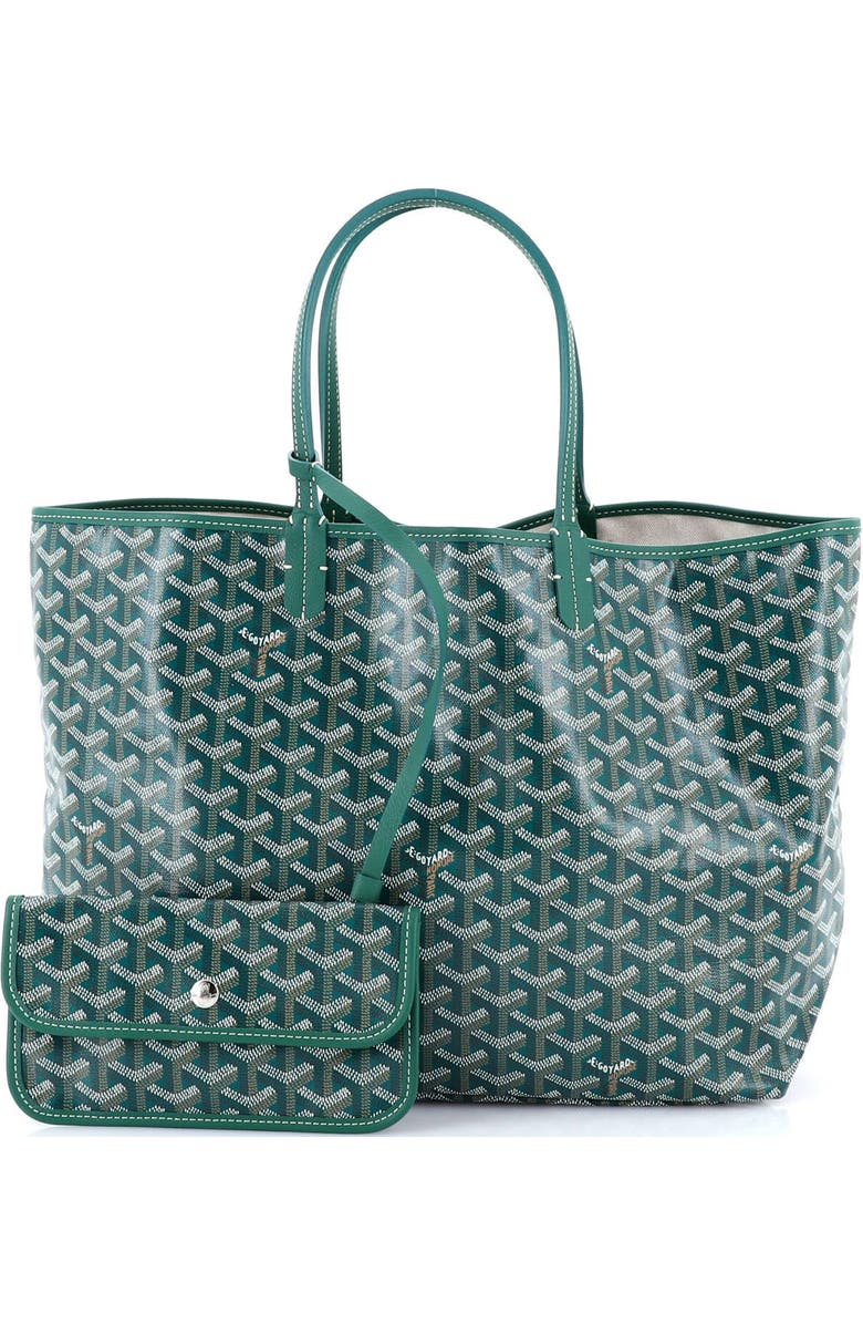 Pre-Owned Goyard Saint Louis Tote Coated Canvas PM, Alternate, color, Green